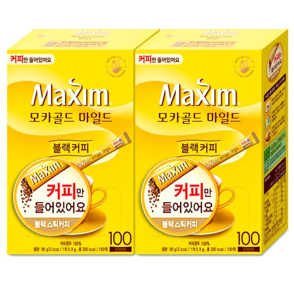 Maxim モカゴールドマイルド ブラックコーヒー 100T 2ボックス 4,962円