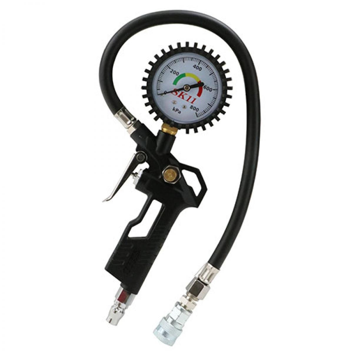 SK11 エアチャックガン ZERO 100～700kPa 米式 ATG-000 エアー充填 空気圧の計測