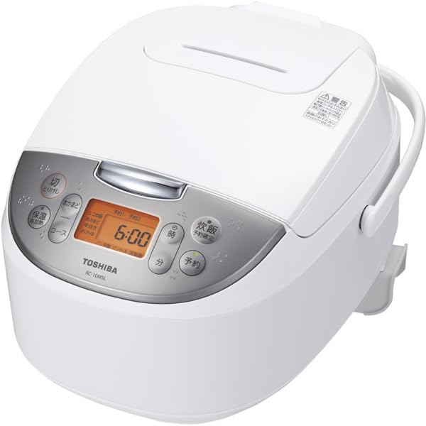 TOSHIBA(東芝) 炊飯器 5.5合 RC-10MSL(W) ホワイト 一人暮らし 本かまどコー