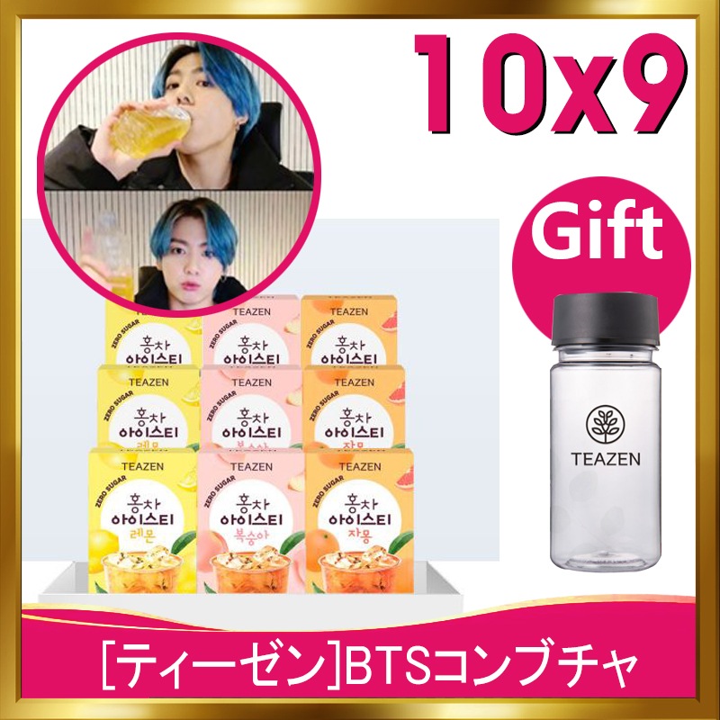 [韓国正規品]BTSジョングク/ティーゼン紅茶 アイスティー 桃+レモン+グレープフルーツ (90スティック)/韓国の夏の冷たいアイスティー