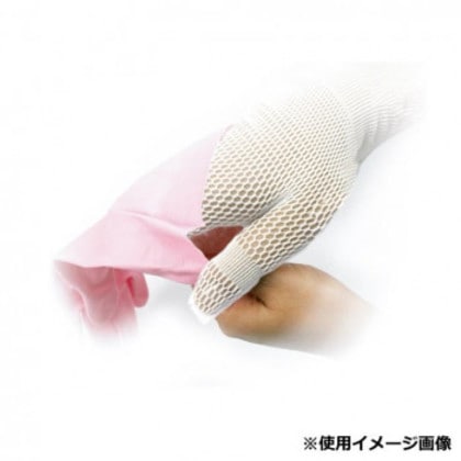 RISDAN リスダンケミカル ゴム手袋用インナー手袋 ゴム手サラッと 10双入