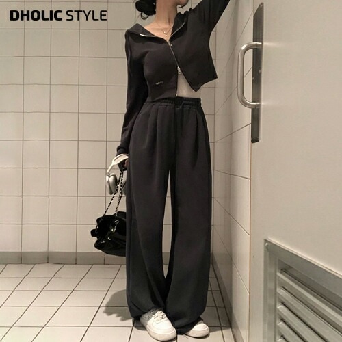 [メガ割りSALE]ジップパーカー&ピンタックパンツSET・p638627