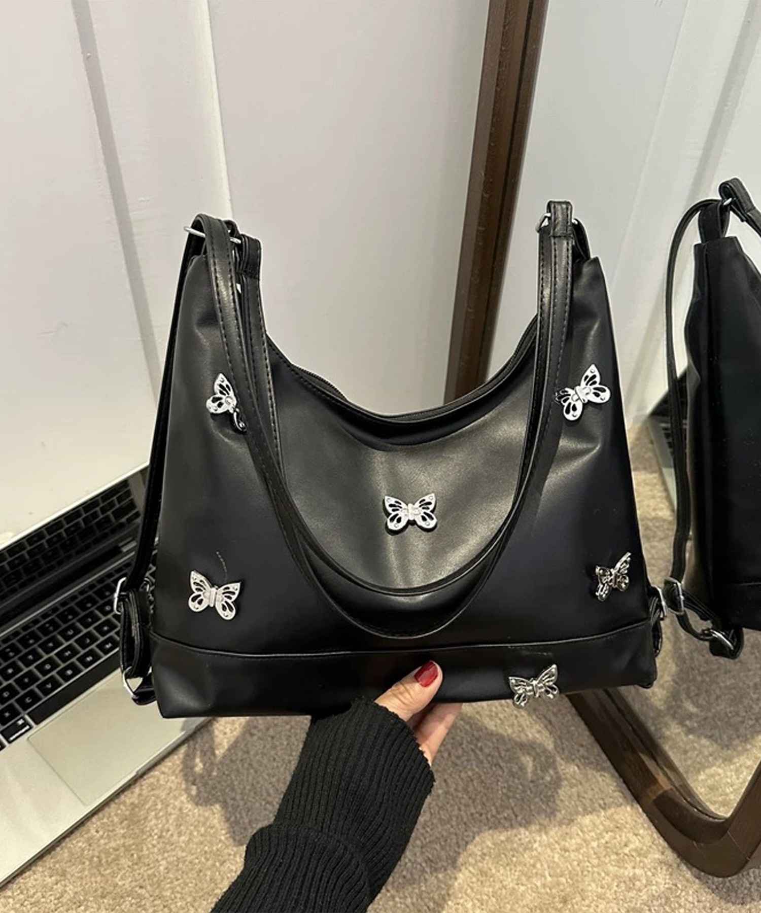 2000s DOLCE&GABBANA ショルダーバッグ　バタフライ 2000s DOLCE&GABBANA ショルダーバッグ バタフライ