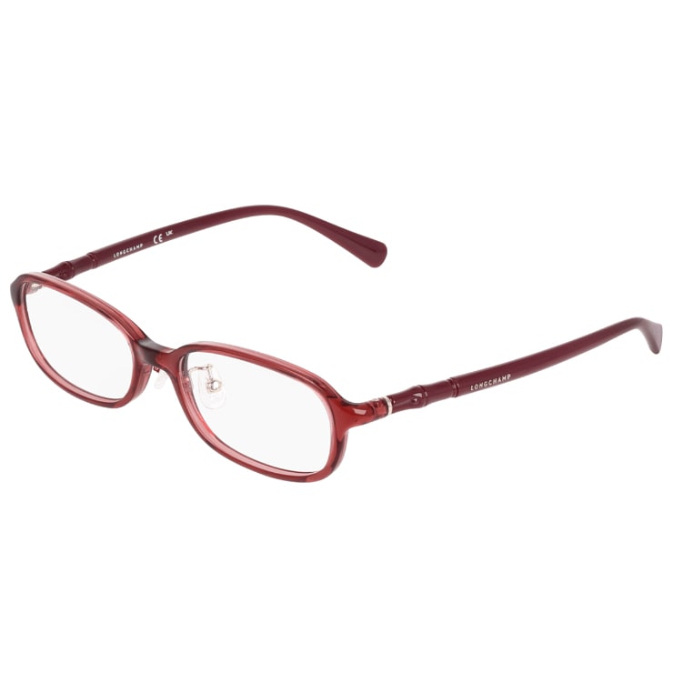 レディース メガネ lo2806lbj-601 51mm 眼鏡 かわいい おしゃれ オーバル スクエア 型 丸眼鏡 ブランド赤縁 赤ぶち TRANSPARENT BURGUNDY カラー