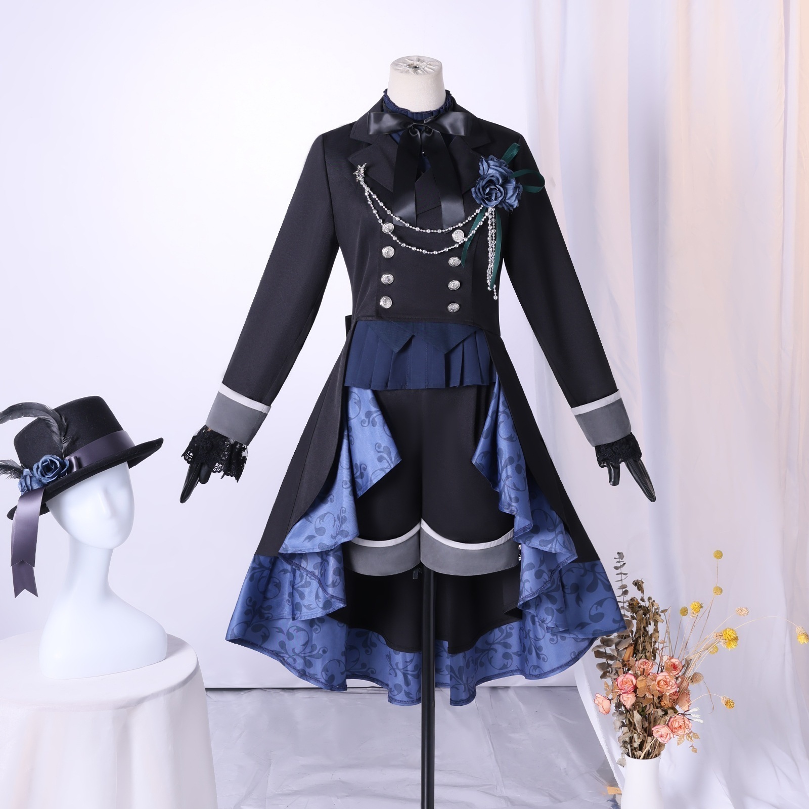マンルー・レン 黒執事 緑の魔女章 COS 服 21 ブラックローズ シアエル コスプレ衣装 C 服 女性用