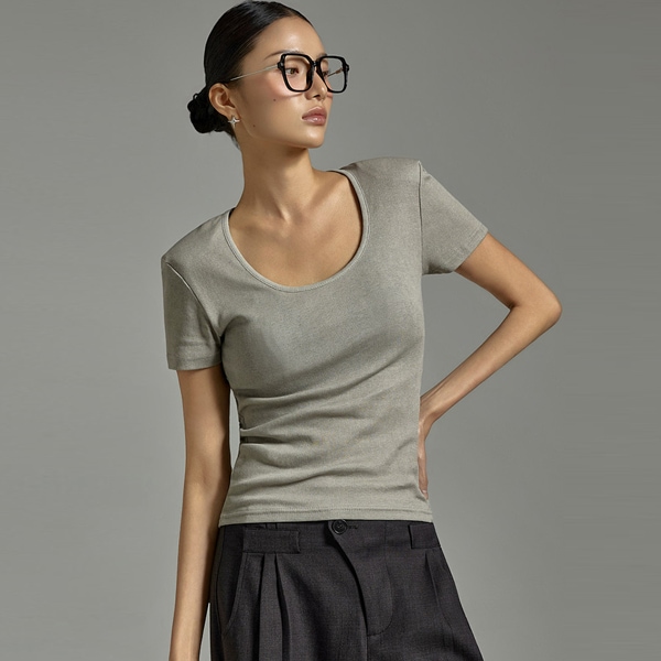 E3956 Uネックパッド トップ