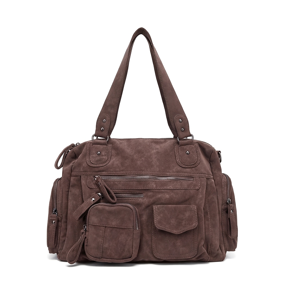 매니 포켓 스웨이드 보부상 빈티지 가방 3WAY 크로스백