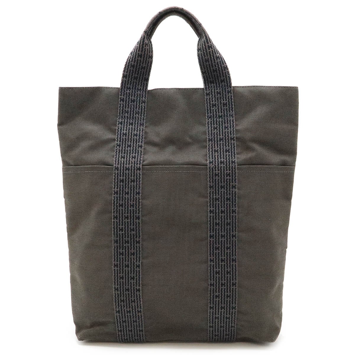 エールライン カバス トートバッグ 縦長 キャンバス グレー ブラック