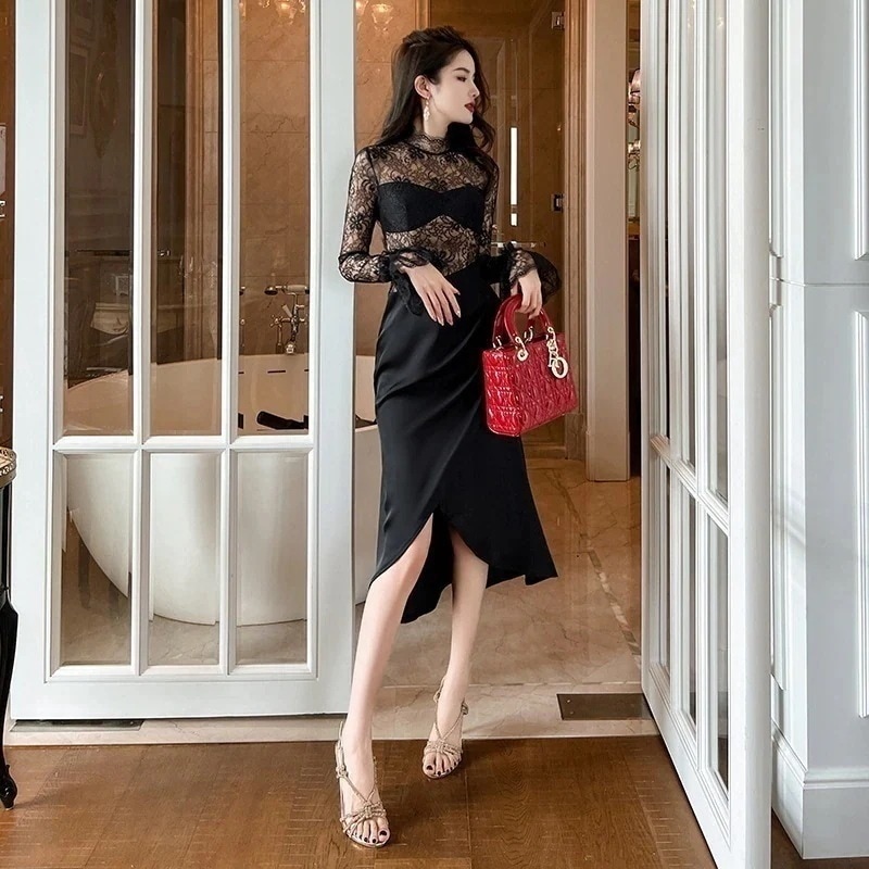 【JY.上品】 秋 ワンピース フォーマル パーティードレス キャバドレス 着痩せ 大人 披露宴 卒業式 結婚式 演奏会 同窓会 ウェディング ステージ 通勤 正式 25430%までに制限