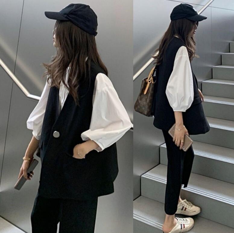 レディース ジレ ベストスーツ 上下セット テーパードパンツ ロングパンツ 7分丈 春 秋 夏 カジュアル フォーマル セレモニースーツ パンツスーツ 入学式 通勤 OL 大人可愛い 卒業式