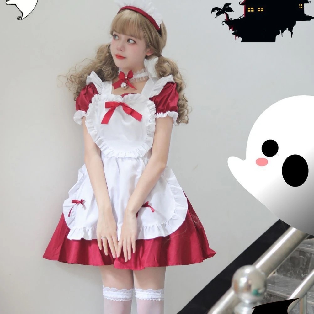 【2025新作】ハロウィーンかわいいメイド服ロリータメイド日韓セクシーメイド二次元
