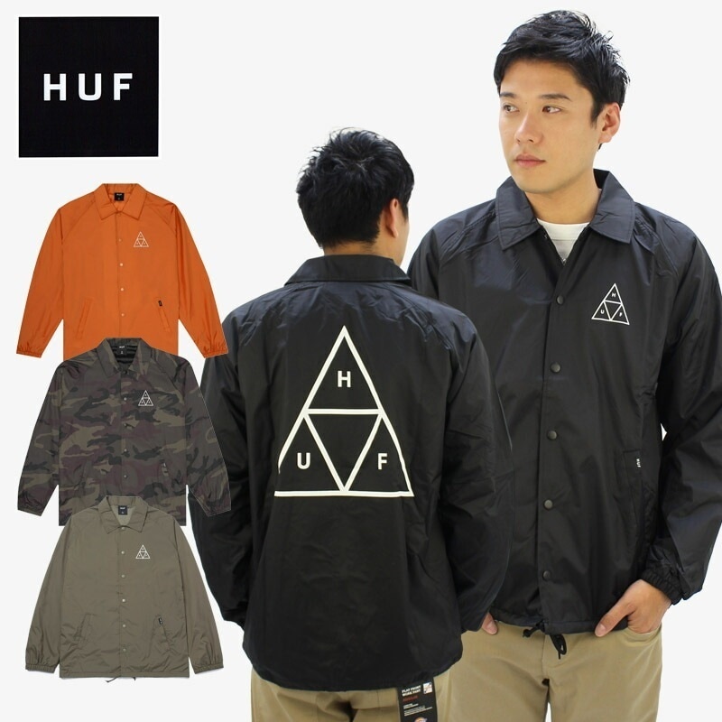 ハフ（HUF)TRIPLE TRIANGLE COACHES JACKET コーチ ジャケット アウター 男性用 メンズ