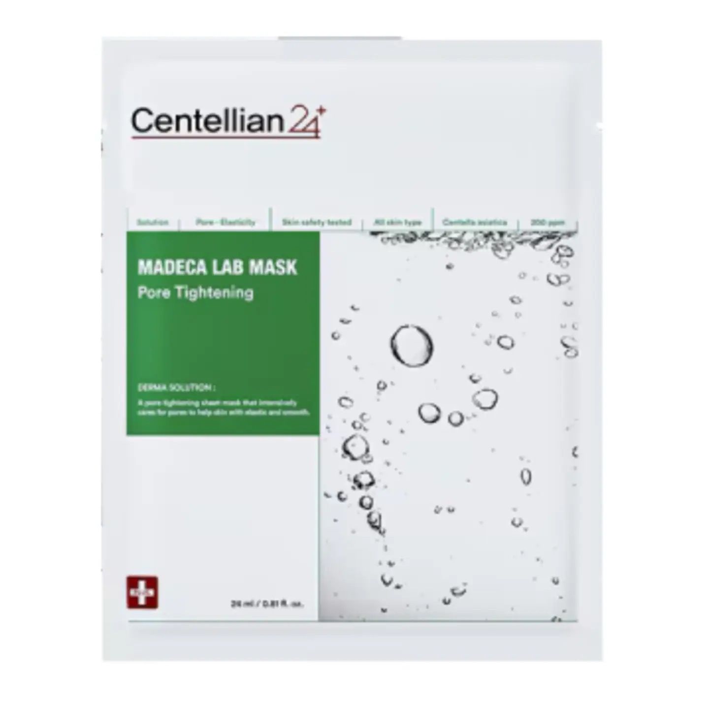 1+1 マデカラップ フォア タイトニング マスクパック 10枚 (毛穴ケア)