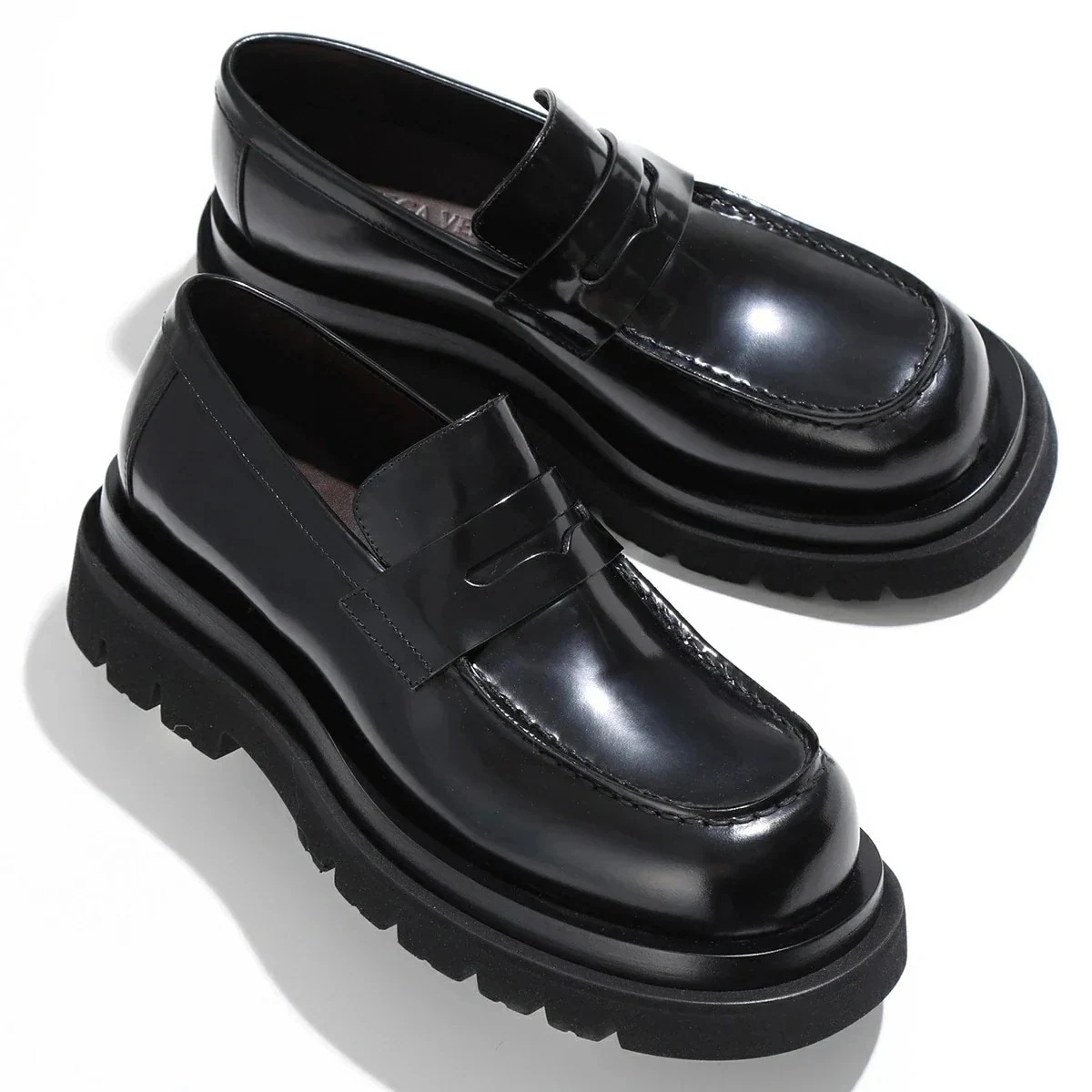 BOTTEGA VENETA ボッテガヴェネタ ローファー LUG FLAT ラグ フラット 763866 V28R0 レディース レザー プラットフォーム シ