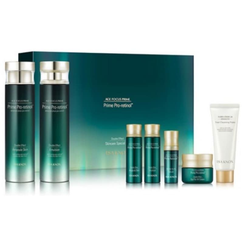 エイジフォーカス プライム ダブル エフェクト 2種 スキン160ml,エマルジョン160ml,スキン20ml,エマルジョン20ml,セラム7ml,クリーム10ml,クレンジングフォーム40ml