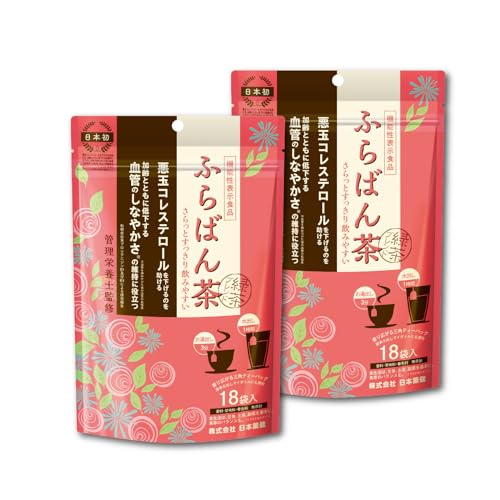 ふらばん茶 緑茶ブレンド (機能性表示食品/ティーバッグ / 2.45g×18袋×2個) 悪玉コレステロールを下げるのを助ける (プロシアニジン/国産緑茶使用) 日本薬健
