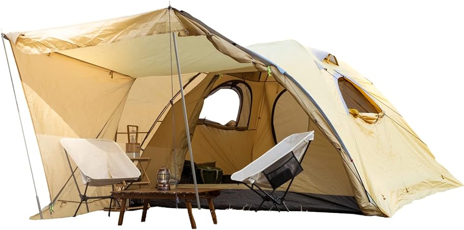 4-5人用 幅275 キャノピーテント UVカット 耐水 アウトドア キャンプ ドームテント