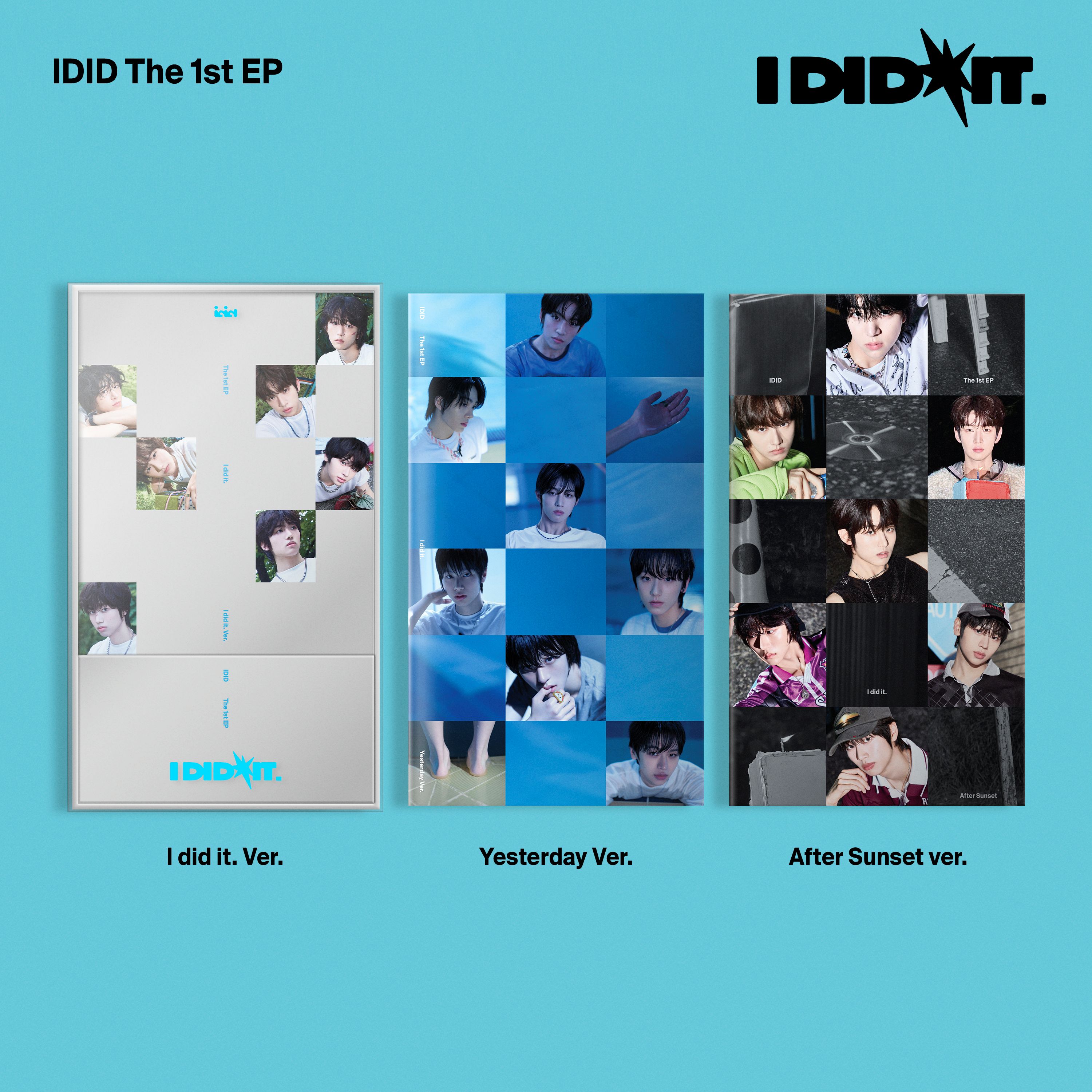 【SET商品】IDID [I did it 3 SET] (I DID IT / AFTER SUNSET / YESTERDAY Ver.)（韓国盤）【正規輸入盤】