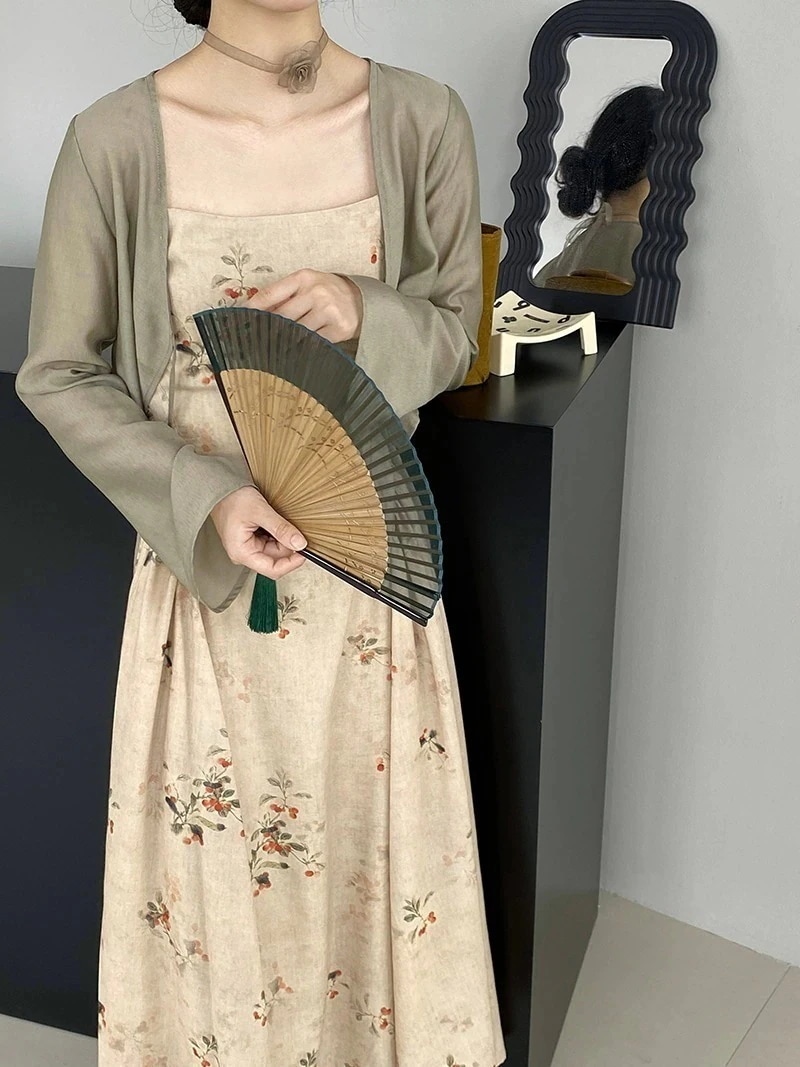 レトロロングワンピースレディースファッシ韓国 ワンピース パーティードレス ワンピース 夏キャミワンピース