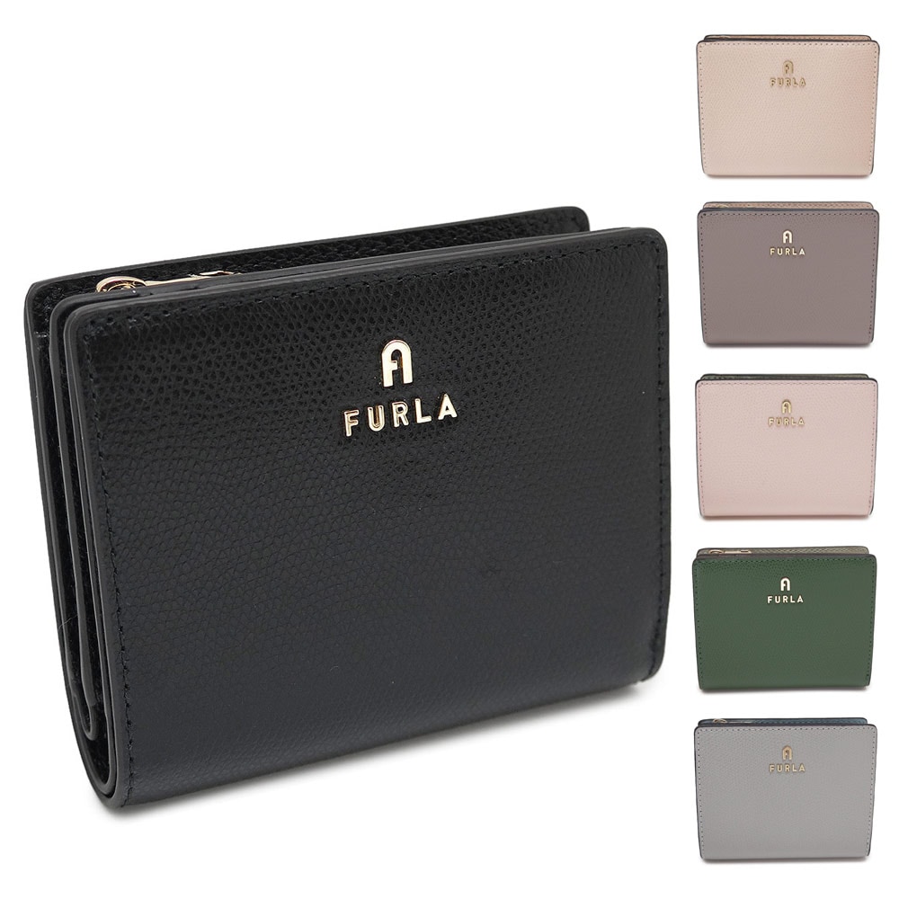 折財布 レディース カメリア 二つ折り財布 コンパクト財布 S レザー 単色 バイカラー WP00307 ARE000 2025年秋冬新作