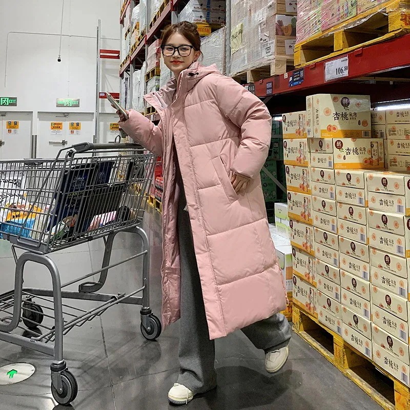 新作 おしゃれ BF 気質 フード付き 中綿コート 厚手 着痩せ 防寒カジュア 大きいサイズ アウター ジャケット ロングコート ダウンジャケット