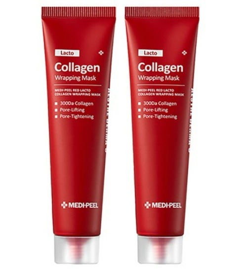 [1+1] レッドラクト コラーゲン ラッピング マスクパック 70ml x 2個 (水光リフティング/光彩/水分/弾力)