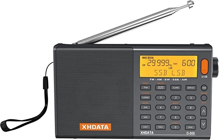 D-808 ポケットラジオ FM AM SW LW エアバンド SSB BCL DSP RDS ポータブルラジオ 日本語説明書付き 9,086円