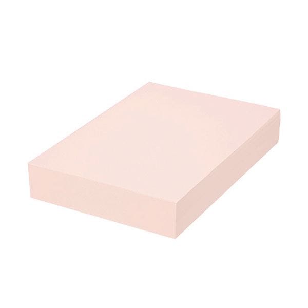 （まとめ） TANOSEE αエコカラーペーパーIIフレッシュピンク A4 1セット（2500枚:500枚5冊） 5セット