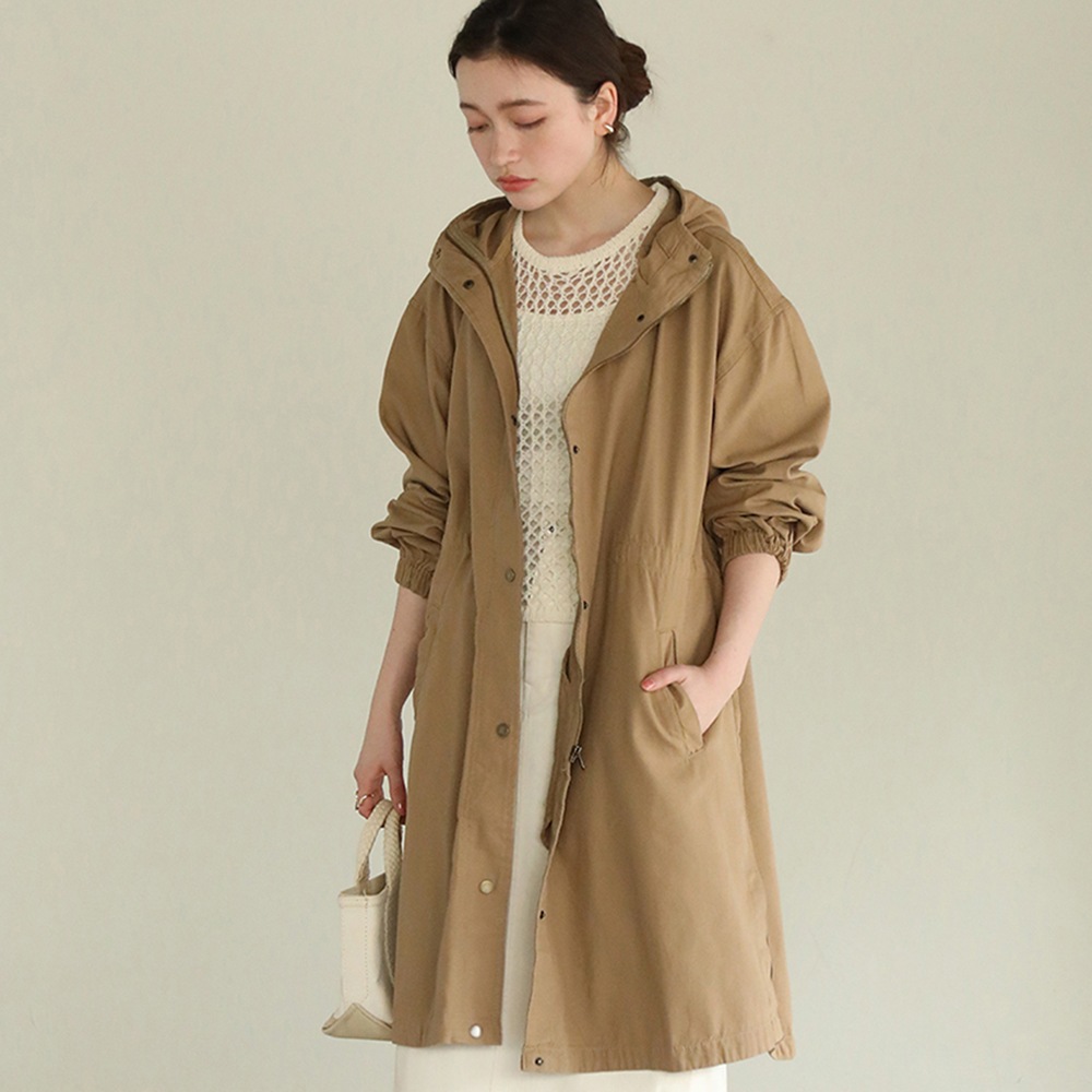 サイドスリットマウンテンコート マウンテンパーカー レディース トップス アウター スタンドカラー ブルゾン ジャンパー コート マンパ ジャケット ミリタリー モッズコート レディース ウィメンズ