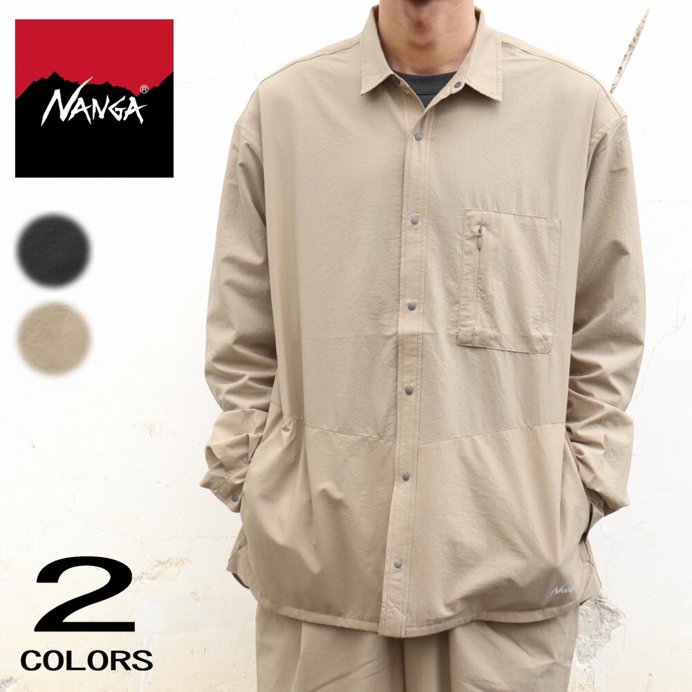 正規品　エア クロス コンフィ ロングスリーブ シャツ ブラック ベージュ NW2311-1H233