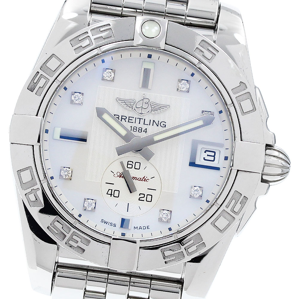 ブライトリング BREITLING A37330 ギャラクティック 36 スモールセコンド 8Pダイヤ 自動巻き レディース 良品 保証書付き_920830【中古】