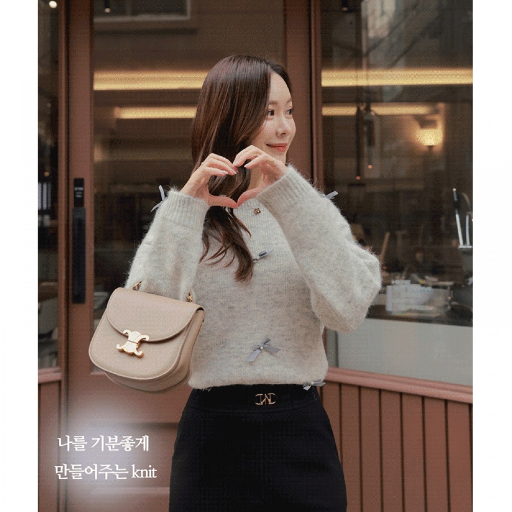 クリック＆ファニーメルデンパールウーリーボーンニット