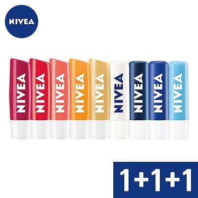 のセールの時期 NIVEA 日本未入荷 ティントリップ 3本セット コスメ