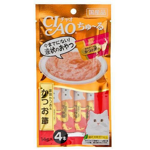 いなば　ＣＩＡＯ　チャオ　ちゅーる　宗田かつお＆かつお節　１４ｇX４本X４８　おやつ　ちゅーる　チュール　猫　ＣＲＣ35―25―80―00―00