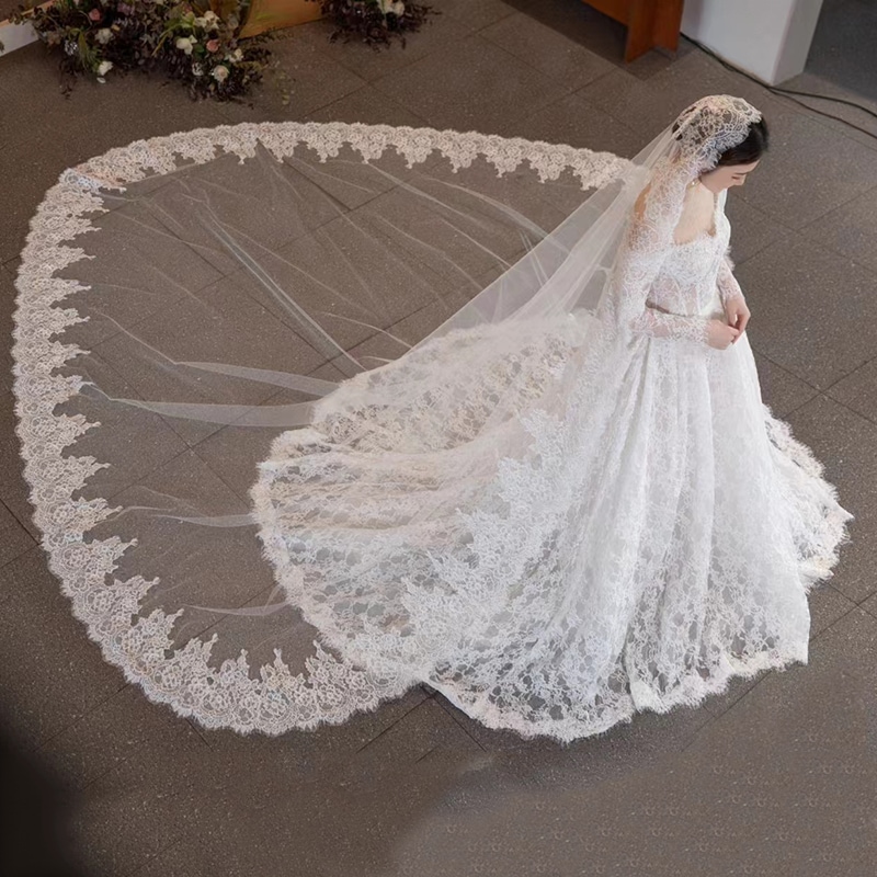 ドレス ベール ウェディング パーティー 結婚式 二次会 披露宴 舞台 コスプレ ロング スレンダー タイト スリム 細身 マーメイド レース 刺繍 ケープ 透け感 シースルー 薄手 きれいめ