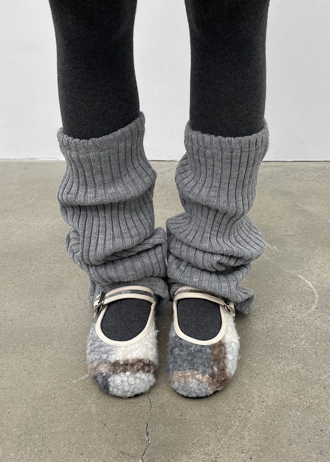 リッケン チェック ダンブル メリージェーン フラットシューズ 6,890円