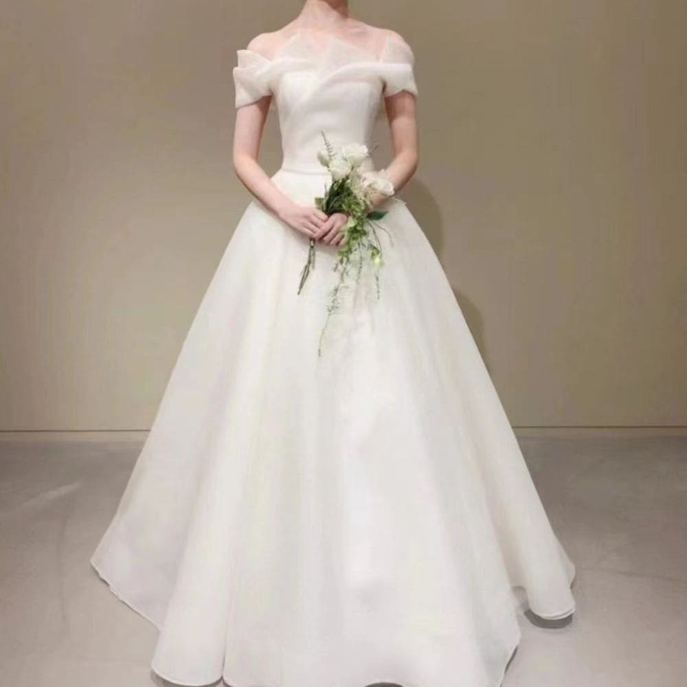 【L.O.V.E】 ウェディングドレス 白 結婚式 花嫁 サイズオーダーメイド可能 成人式 お呼ばれ ウェディング 演奏会 二次会 パーティードレス 前撮り ワンピース ロングドレス メガ割 81