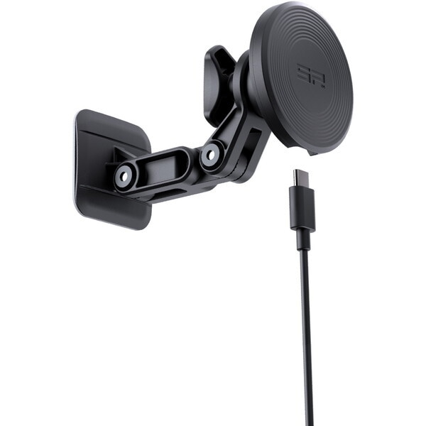 D46343 クルマ用 スマホホルダー + ワイヤレス充電器 チャージングアドヒーシブマウント(SPC)