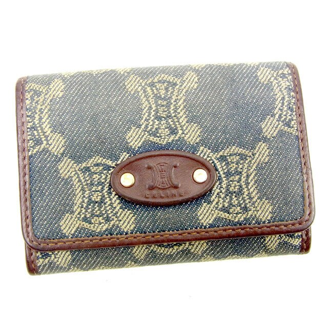 カードケース 名刺入れ マカダム ブラウン デニム 中古