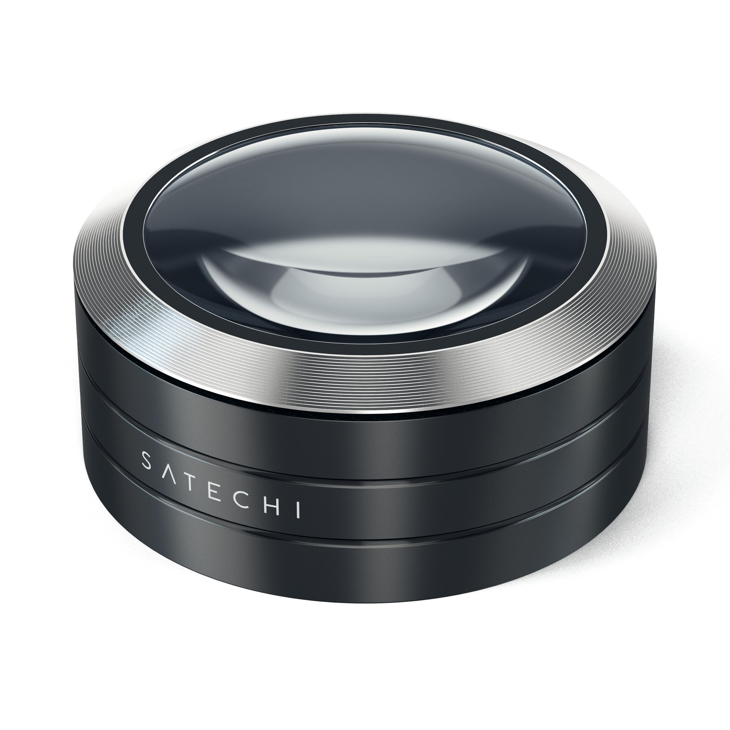 Satechi ReadMate 拡大鏡 LEDライト付き デスクルーペ (黒) 拡大率5倍 ワンタッチ操作 専用ケース付き