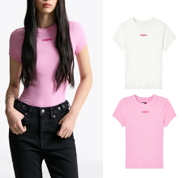 Slim Label T-shirt (T32F6TTO10TWT1)