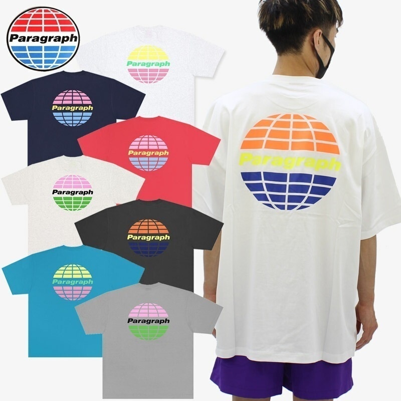 パラグラフ NEO GLOBE T-SHIRT NO.061 NO.61 アースロゴ Tシャツ 半袖 メンズ レディース カットソー