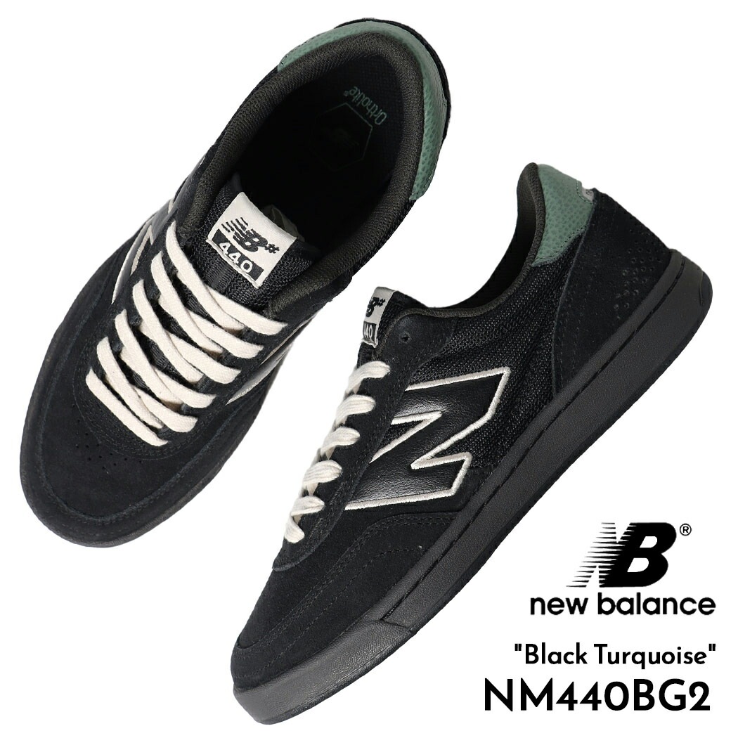 海外限定 NEW BALANCE ニューバランス ヌメリック 440 スニーカー NUMERIC NM440BG2 Black Turquoise ( 日本未発売 黒 ブラック )