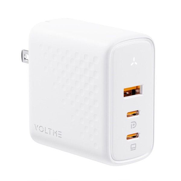 VOLTME V2104V1WH ホワイト レボ 100 PD対応 100W Type-C×2ポート + Type-A×1ポート 折りたたみ式充電器