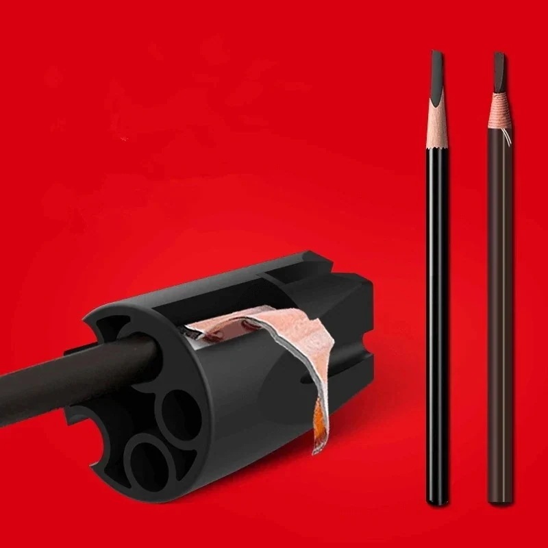 1つ買うと10つ無料1pc削りベース眉ペンシルシャープツールmicrobladingタトゥーアートメイク用品眉毛鉛筆ヒントthinerツール7