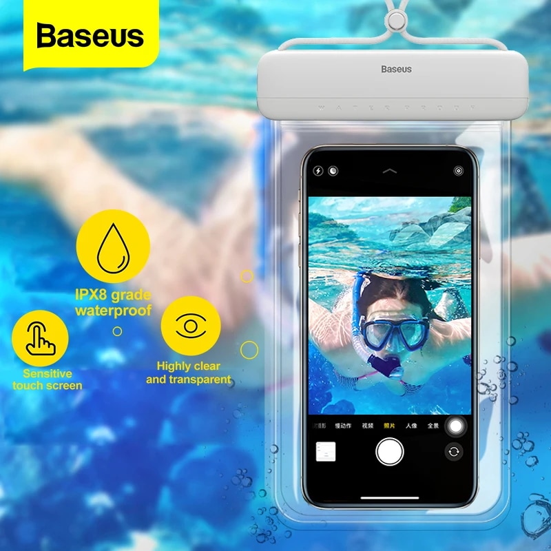 Baseus-iPhone 12,xiaomi,samsung ipx8,防水,高速,サーフィンバッグ,ユニバーサルカバー用の防水電話ケース 4,835円