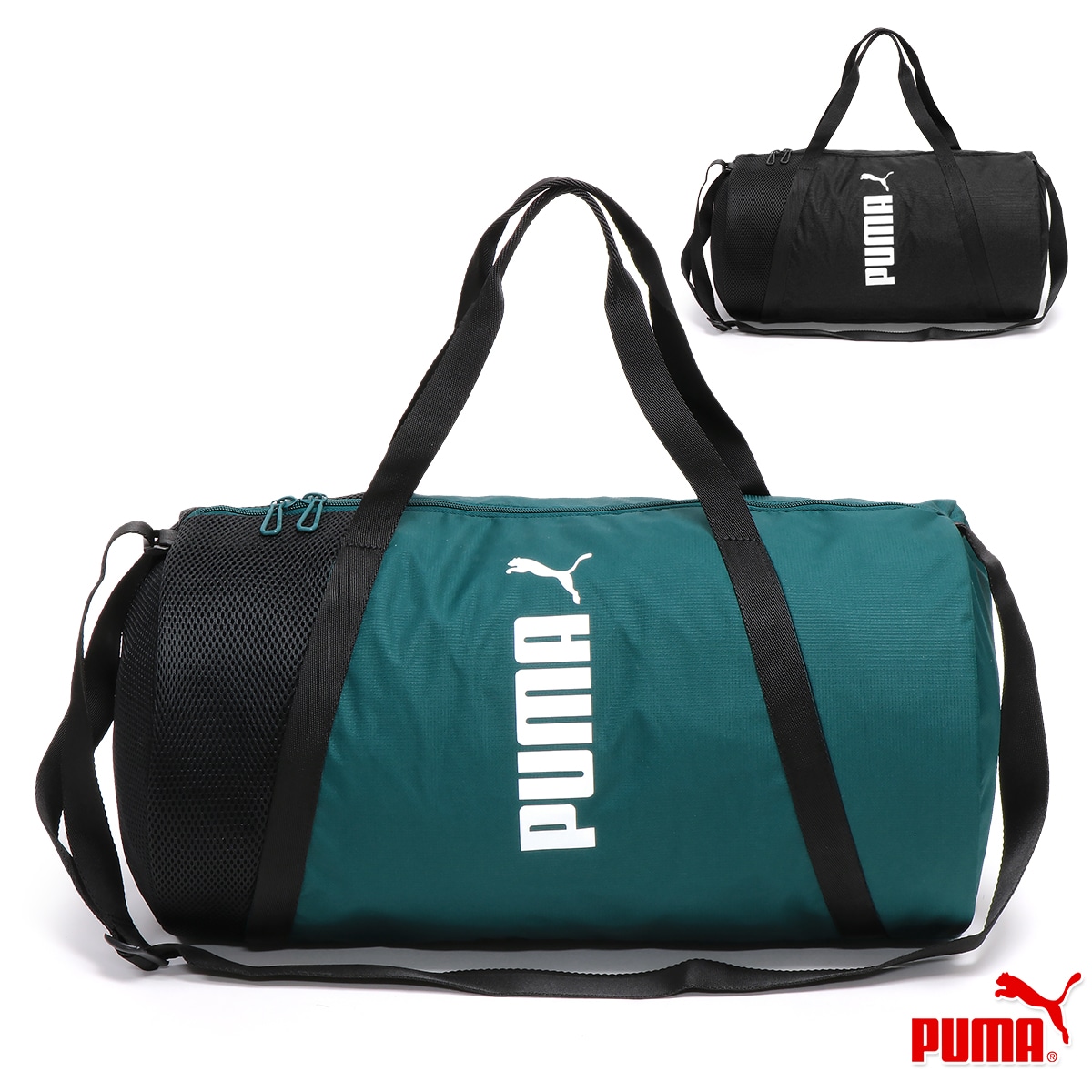 AT ESS バレルバッグ レディース/メンズ ドラムバッグ ブラック/グリーン 079288