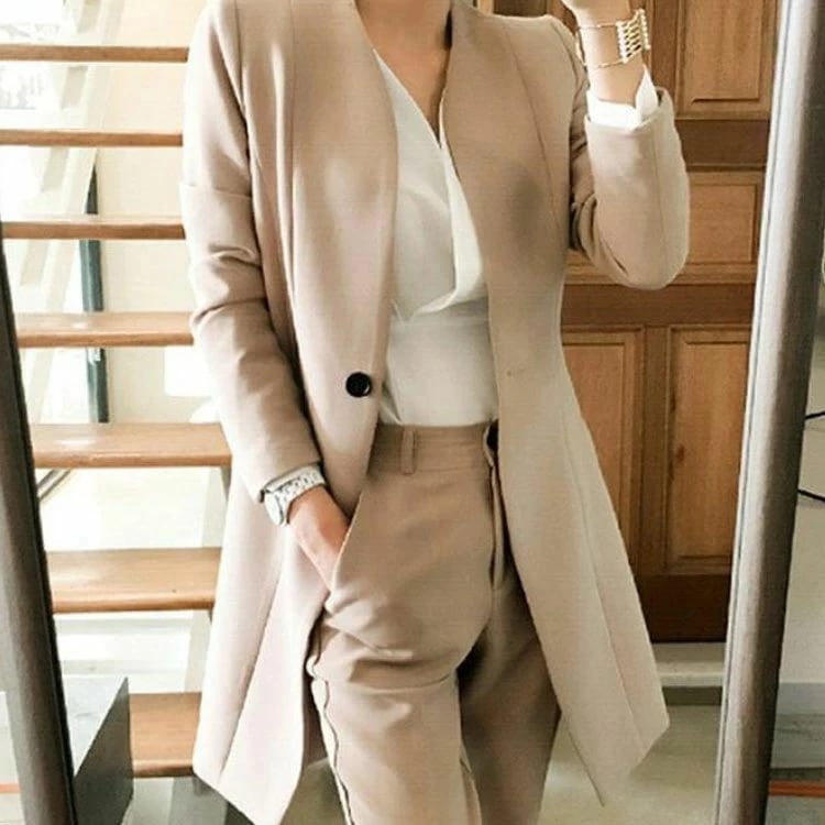 入学式 スーツ ママ パンツスーツ アップ フォーマルスーツ ジャケット パンツ ロング レディース 黒 ブラック 長袖 無地 シンプル フォーマル ビジネス オフィス 通勤 母 入学式 入園式 卒業