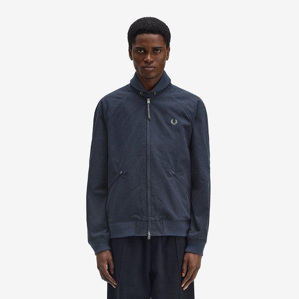 [Sharp] フォールドリップカラーボンバージャケット - ネイビー AFPM2531314-608