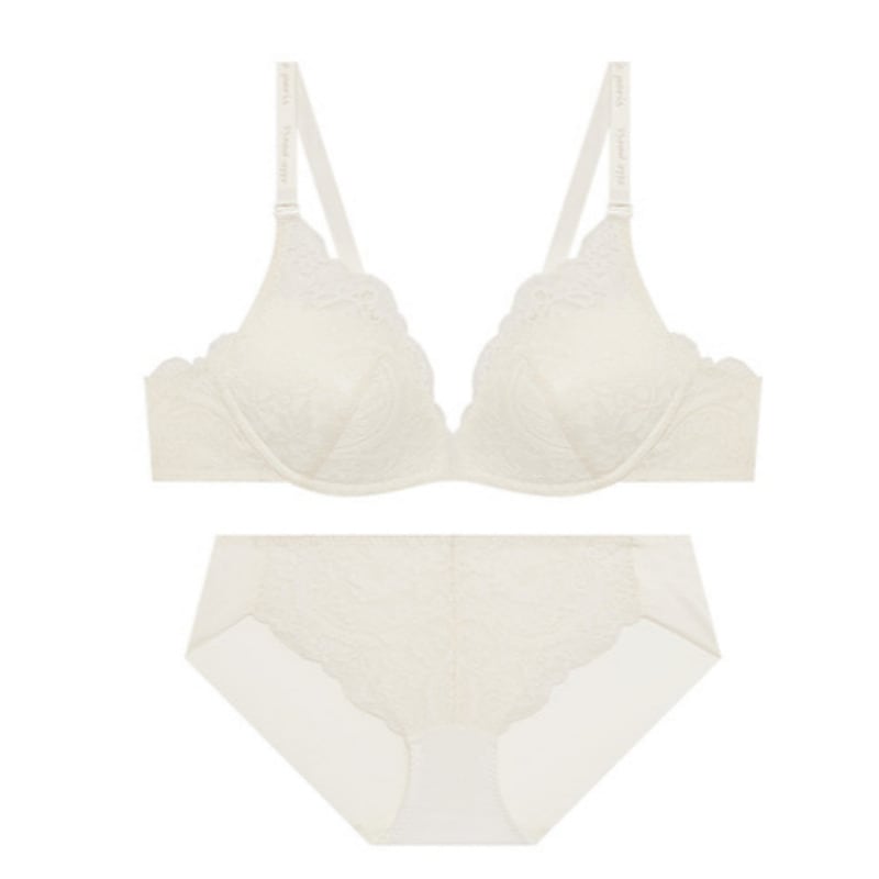 ムーディーナイトレース ブラパンツ セット - クリーム 85C 100